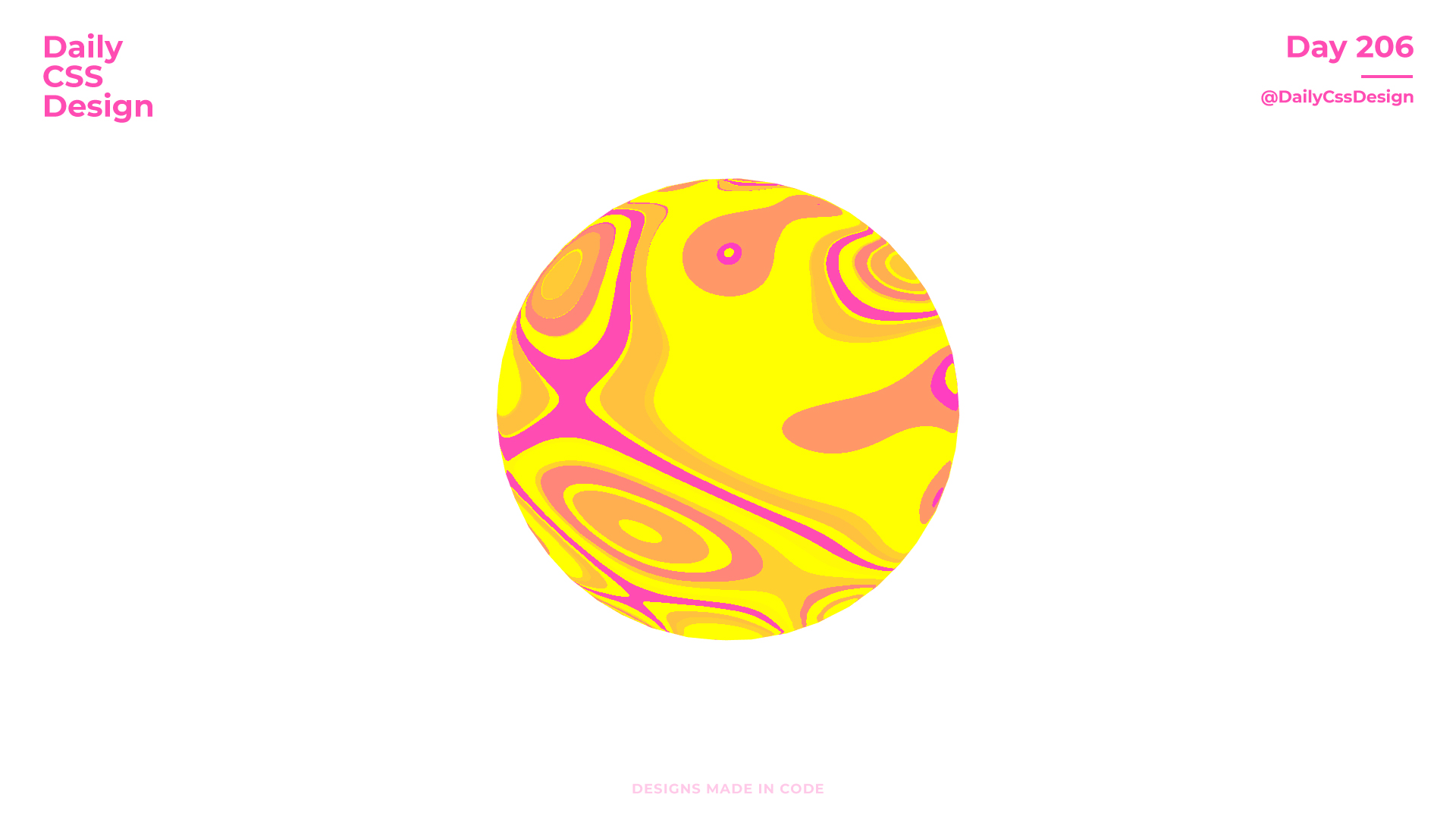 Day 206 - Daily CSS Design