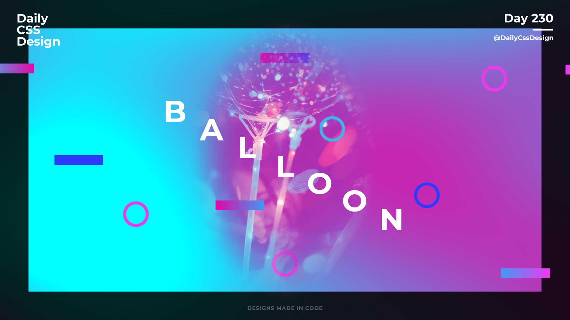Day 230 - Daily CSS Design