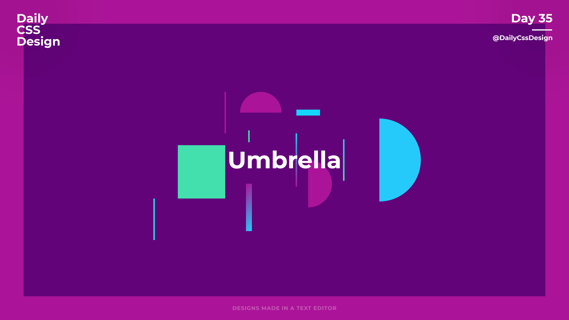 Day 35 - Daily CSS Design